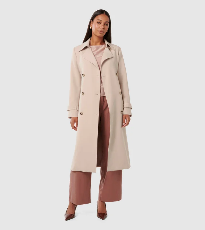 فورايفر نيو LEANNE Crepe Trench Coat